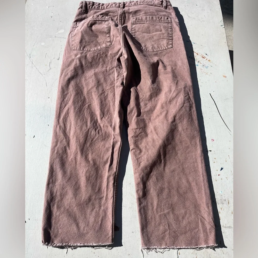 Men's Zara Pants‎ Beige Solid 32 Workwear Skate Double Knee Modern Grunge City